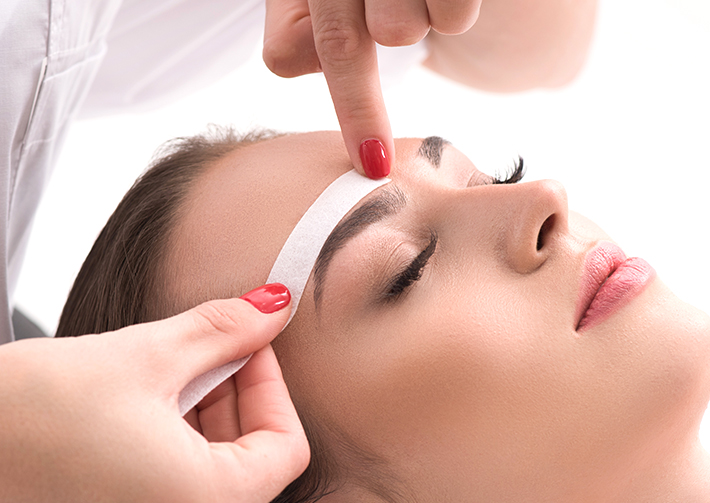 eyebrow waxing